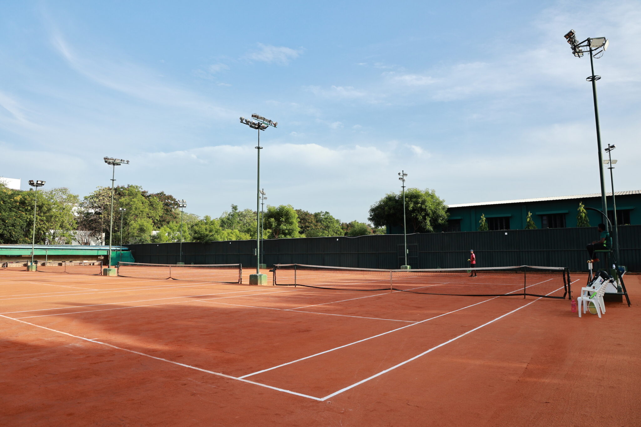 Clay court view